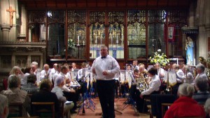Andrew explaining about the next piece - St Margrets - Ilkley - 2011
