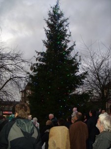 Switching on Silsden Lights - 2011