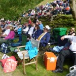 Shading under the tree in an idyllic setting for a brilliant day out