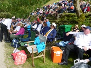 Shading under the tree in an idyllic setting for a brilliant day out
