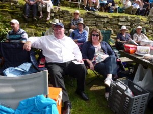 Our illustrious leader enjoying the day with his lovely wife