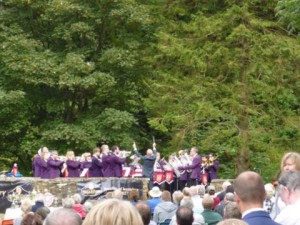 One more of the fourteen Hardraw Scar Brass Bands contest competitors