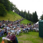 Hardraw Scar Brass Bands contest - view to the Spectator seats