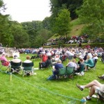 Hardraw Scar Brass Bands contest - view to the Spectator seats