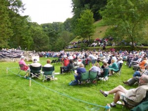 Hardraw Scar Brass Bands contest - view to the Spectator seats