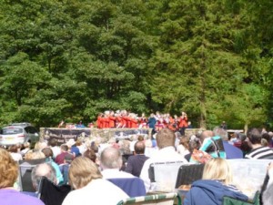One more of the fourteen Hardraw Scar Brass Bands contest competitors