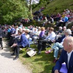 Having finished our opening and first ever contest performance. The band relax and settle in to enjoy the days entertainment.