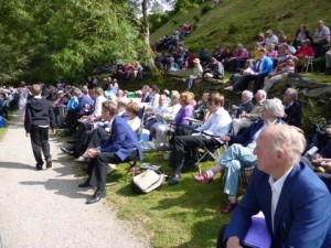 Having finished our opening and first ever contest performance. The band relax and settle in to enjoy the days entertainment.